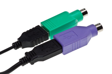 USB adapter for mouse keyboard is isolated