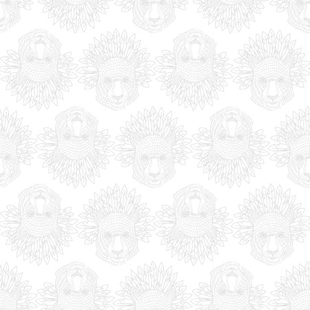 vector illustration of a hungry leopard style doodle art with the inscription drawing to print on a T-shirtのイラスト素材