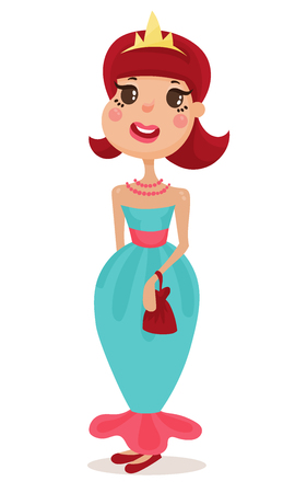 beautiful princesses in elegant dressesのイラスト素材