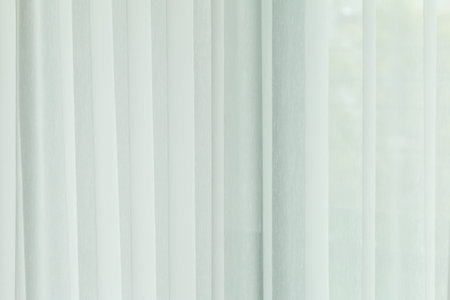 White curtain textures for backgroundsの写真素材