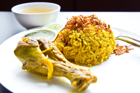 chicken biryani with riceの写真素材