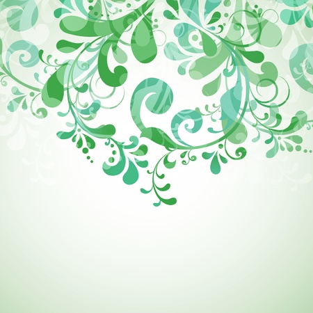 Elegant vintage card with floral ornament design のイラスト素材