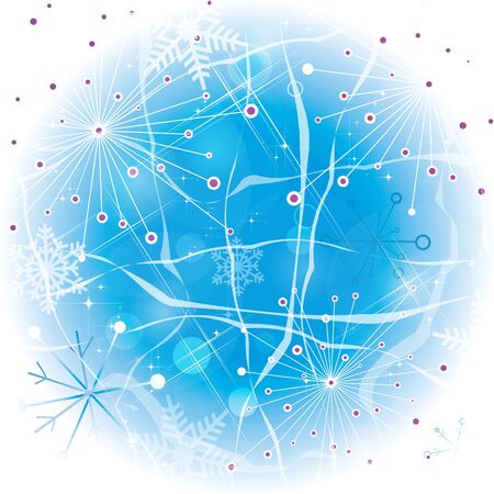 Vector abstract snow background のイラスト素材