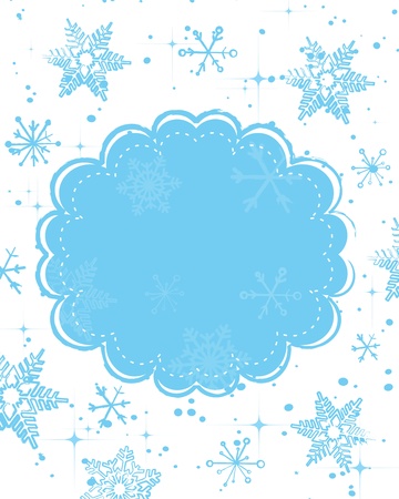 Vector template frame design for xmas card のイラスト素材