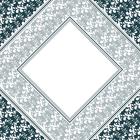 Vector elegant floral frame and ornate background. Perfect as invitation or announcement.のイラスト素材