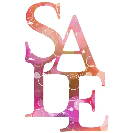 cute glittering sale background のイラスト素材
