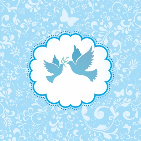 elegant frame with flower illustration background のイラスト素材