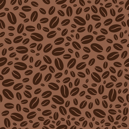 beautiful coffee beans seamless pattern のイラスト素材
