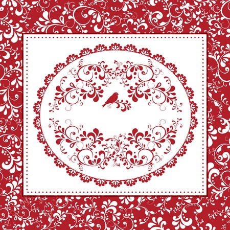 beautiful floral romantic for greeting card   Perfect as invitation or announcement のイラスト素材