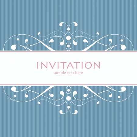 wedding card or invitation with floral ornament background. Perfect as invitation or announcement.のイラスト素材