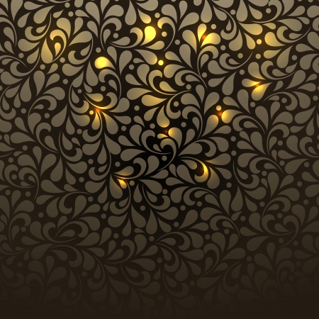 seamless wallpaper pattern golden. のイラスト素材