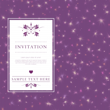 wedding card or invitation with floral ornament background. Perfect as invitation or announcement.のイラスト素材