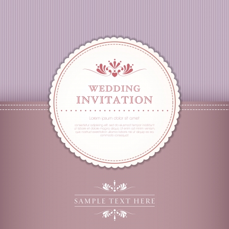 wedding card or invitation with floral ornament background. Perfect as invitation or announcementのイラスト素材