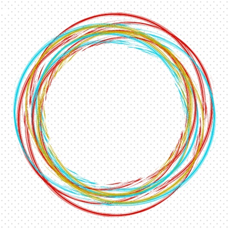 background with colored circles.のイラスト素材