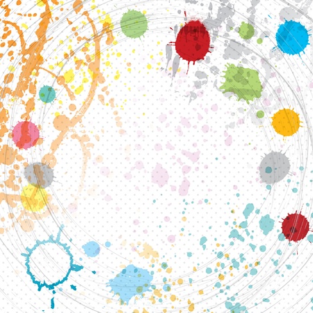 abstract artistic background of colorful splash.のイラスト素材