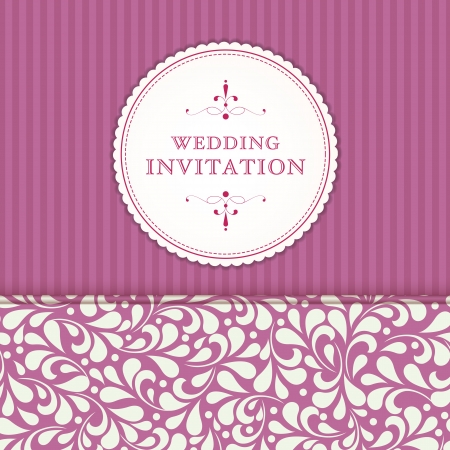 Ornate frame for invitation or announcement のイラスト素材