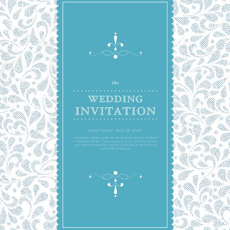 Vektor für Stylish luxury wedding invitation card - Lizenzfreies Bild