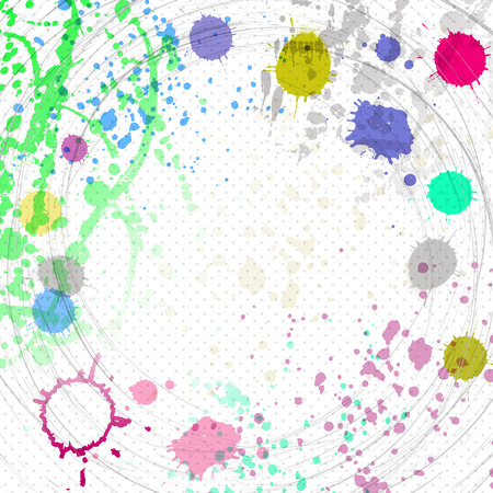Abstract artistic background of colorful splash  のイラスト素材