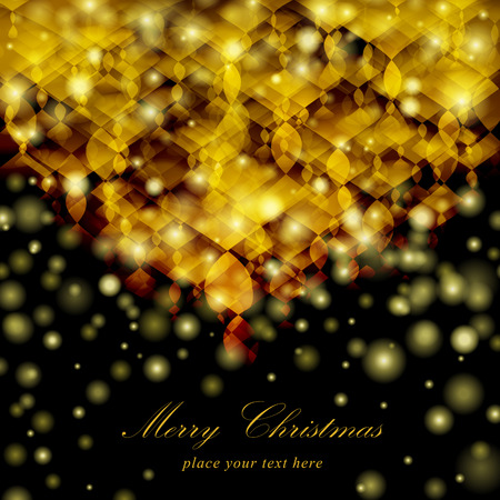 Abstract glowing illustration background. Ideal for Christmas or Festive background.のイラスト素材