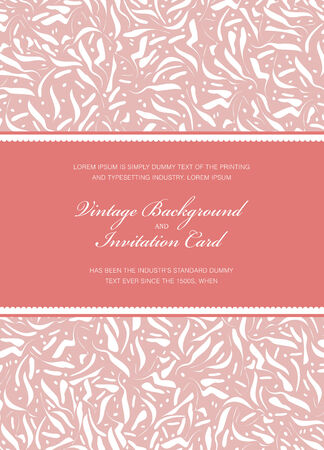 Ornate frame for invitation or announcement. Perfect as invitation or announcement. のイラスト素材