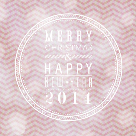 Merry Christmas and Happy New Year card design. Perfect as invitation or announcement. のイラスト素材