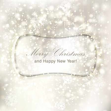 Glittery Christmas invitation card.のイラスト素材