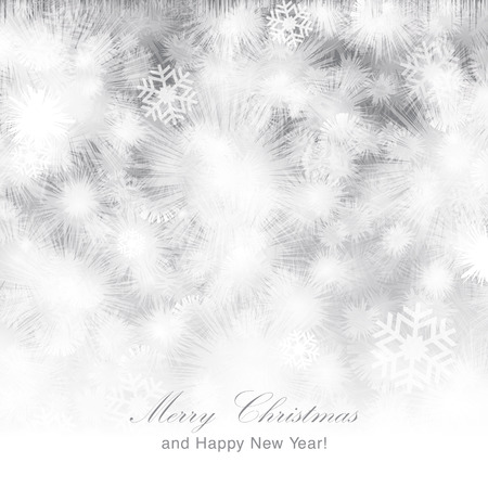 Glittery lights silver abstract Christmas background.のイラスト素材