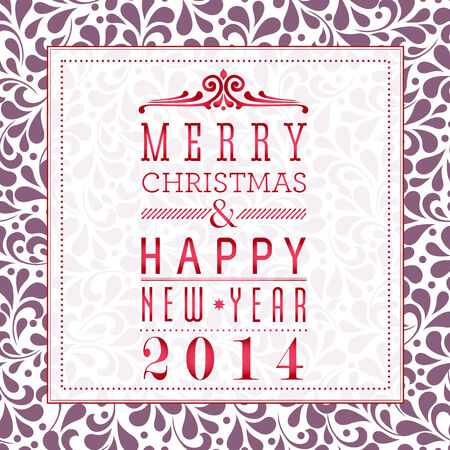 Ornate frame for Christmas invitation card.  のイラスト素材