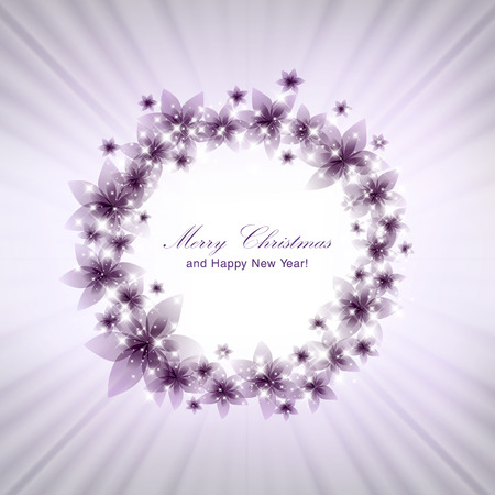 Invitation card with floral ornament design. For vector version, see my portfolio. のイラスト素材