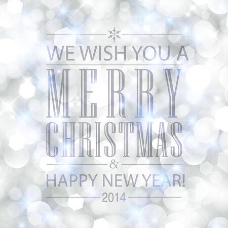 Merry Christmas and Happy New Year card design. Perfect as invitation or announcement.のイラスト素材