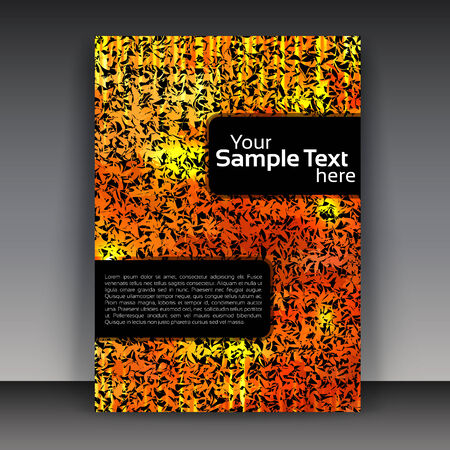 Presentation of flyer design business. Editable illustration.のイラスト素材