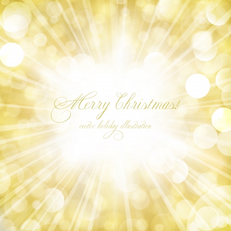 Abstract shining stars on golden light burst. Perfect for the Christmas season or any other festive occasion.のイラスト素材