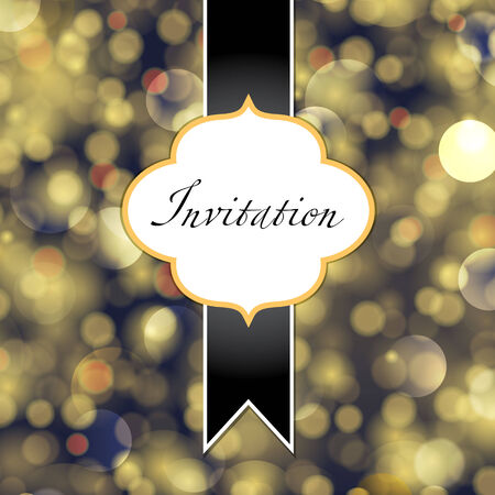 Vintage invitation cardのイラスト素材
