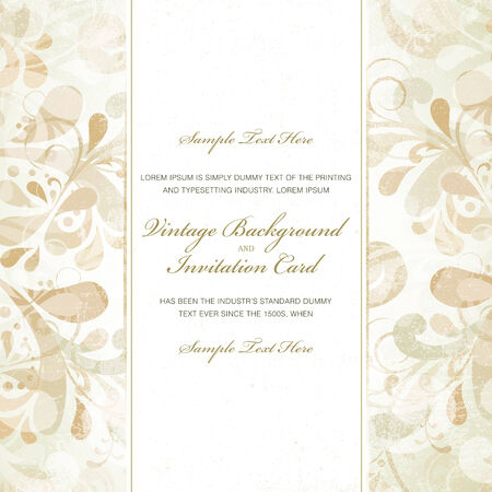 Vintage styled cardのイラスト素材