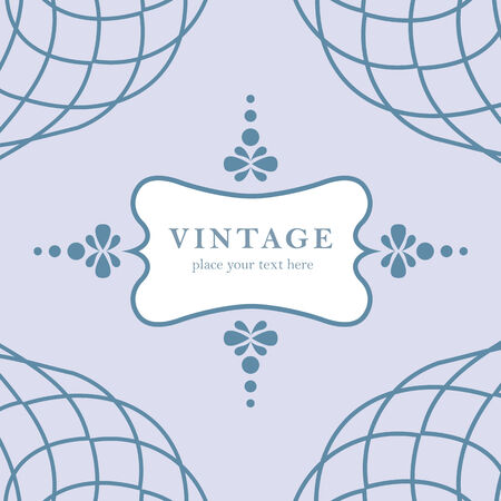 Beautiful template frame design for greeting card. のイラスト素材