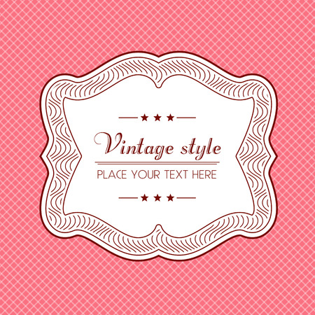 Cute wedding invitation card with vintage ornament background. のイラスト素材