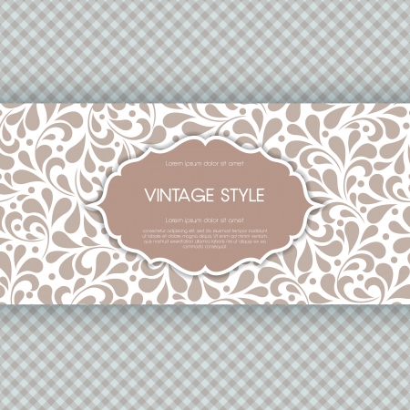 Ornate frame for invitation or announcement. のイラスト素材