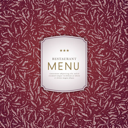 Restaurant menu cover design.  のイラスト素材