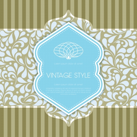 Ornate frame for invitation or announcement. のイラスト素材