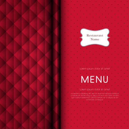 Restaurant menu cover design. のイラスト素材