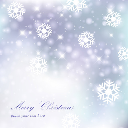 Twinkly lights and stars Christmas background. のイラスト素材
