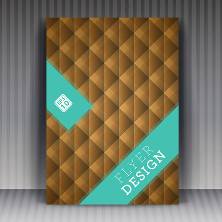 Flyer or cover design business. Editable illustration. のイラスト素材