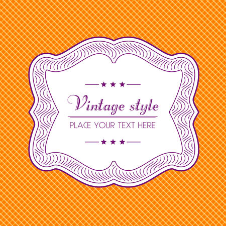 Cute wedding invitation card with vintage ornament background.のイラスト素材