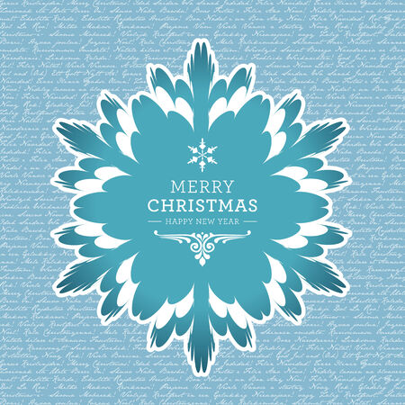 Elegant Christmas card.のイラスト素材
