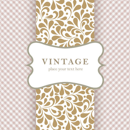 Ornate frame for invitation or announcement. のイラスト素材