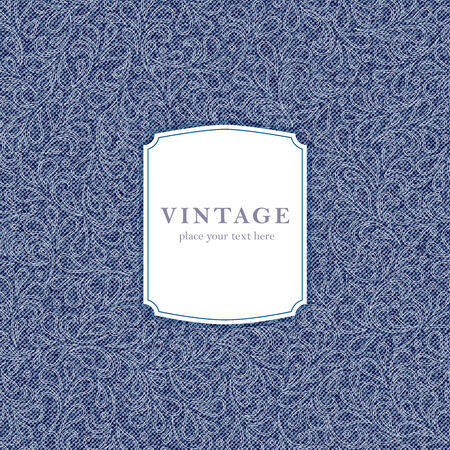 Elegant vintage card template. Perfect as invitation or announcement. のイラスト素材