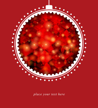 Vintage card with Christmas template. For vector version, see my portfolio. のイラスト素材