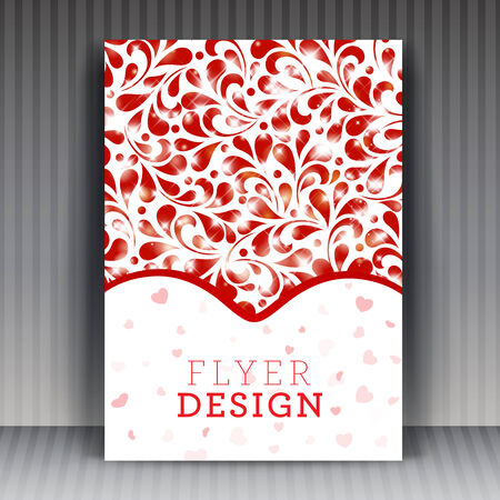 Flyer or cover design business. Editable illustration. のイラスト素材