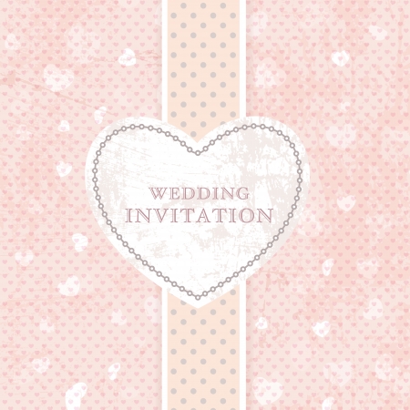 Beautiful wedding invitation card. For vector version, see my portfolio. のイラスト素材