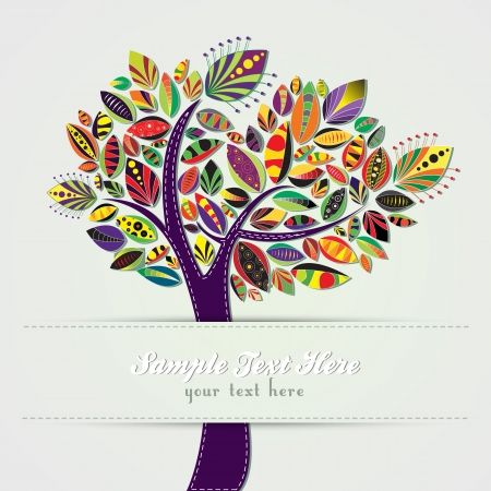 Ornamental treeのイラスト素材